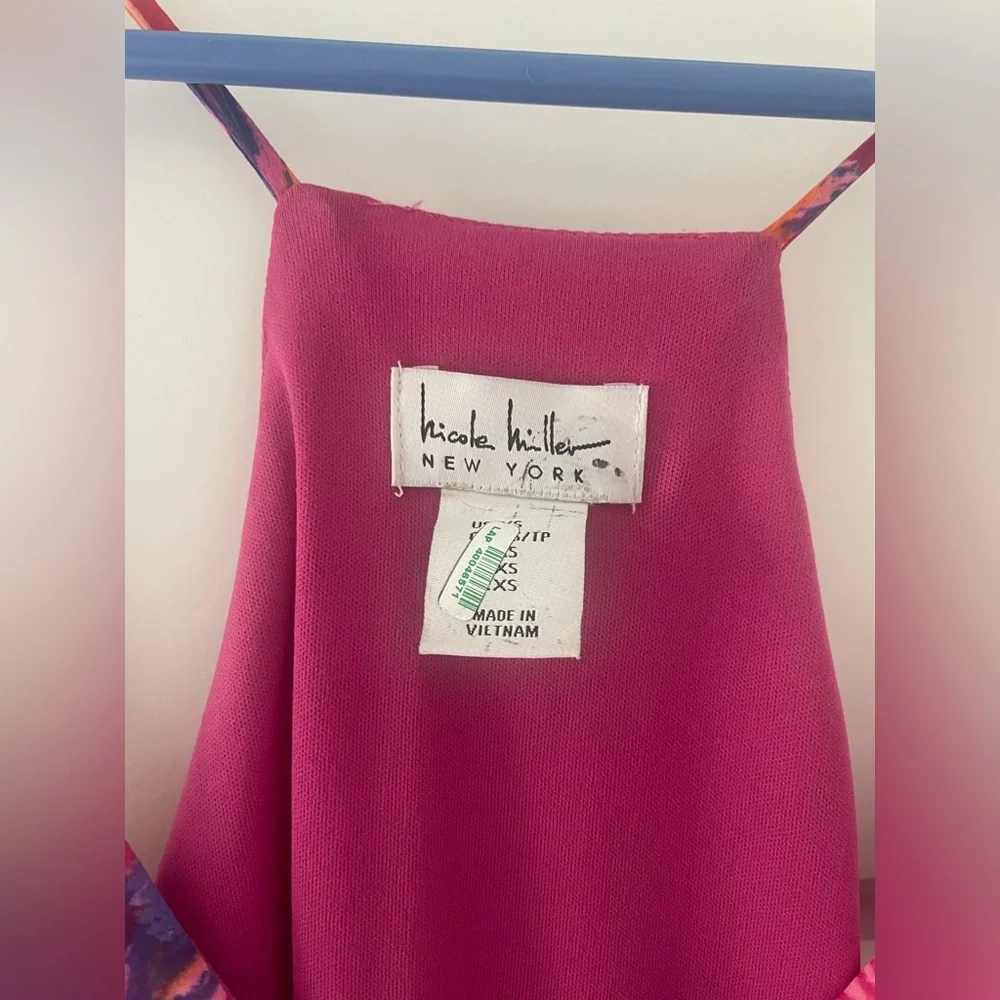 Nicole Miller New York Summer Multi-Color Maxi Dress - Picture 3 of 4